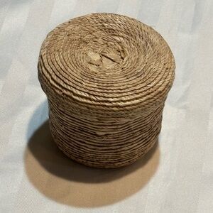 Small Woven Basket With Lid (Good Condition)